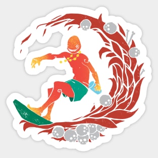 infernal surfer Sticker